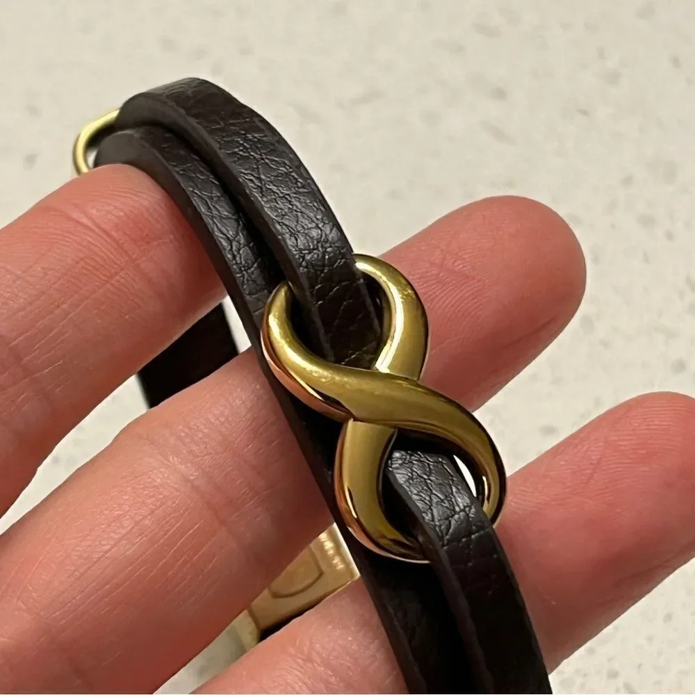 Men Infinity Decor Bracelet PU for Jewelry Gift and for a Stylish Look - Picture 7 of 13